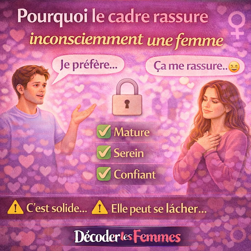 Illustration montrant pourquoi un cadre clair et stable rassure inconsciemment une femme dans une relation